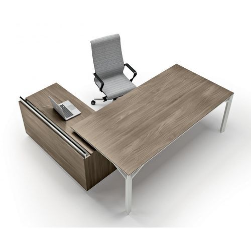Chefschreibtisch - X8   - Quadrifoglio Sistemi d'Arredo - bodenstehend / modern / Holz