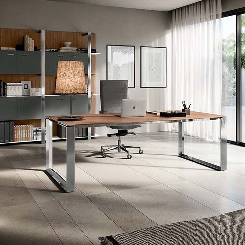 Moderner Esstisch - SEVEN - Quadrifoglio Sistemi d'Arredo - Nussbaum / lackiertes Holz / Ulme