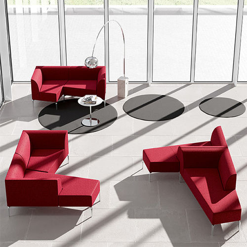 Modulsofa - ALIAS MODULI  - VAGHI - modern / Stoff / Gestell aus Metall