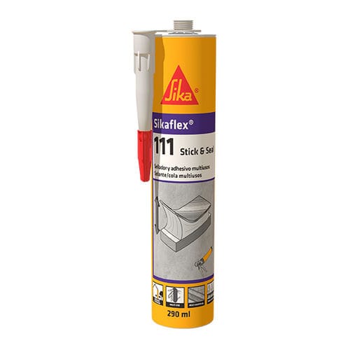 Elastische Dichtungsmasse - Sikaflex-111 - JUNO - selbstklebend / für Beton / für Metall