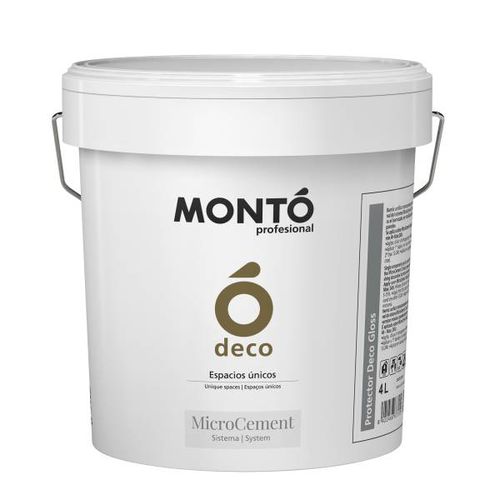 Wasserdichter Lack - MICROCEMENT PROTECTOR DECO GLOSS - PINTURAS MONTO - Acryl / für Holz / für Zement