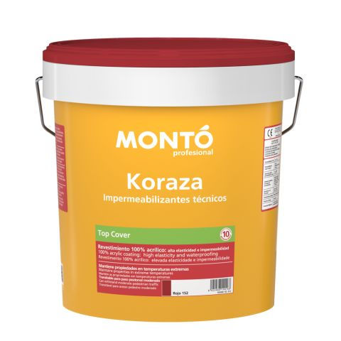 Sicherheits-Flüssigabdichtungssystem - KORAZA TOP COVER - PINTURAS MONTO - aus Beton / Elastomer