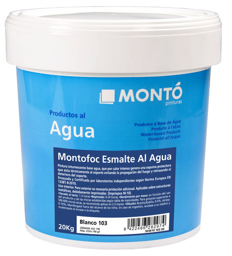 Wärmereflektierende Farbe - MONTOFOC ACQUA - PINTURAS MONTO - Schutz / Grundierung / für den Innenraum