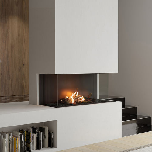 Geschlossene Feuerstelle / Gas - MatriX 1050-500 III  - Faber - Hybrid / mit 3 Sichtseiten / Metall