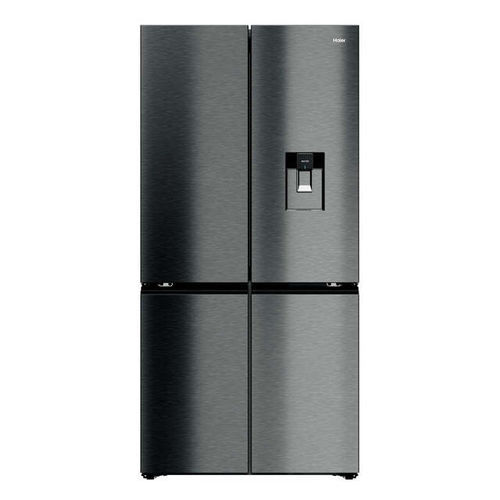 Kühl-Gefrierkombination / mit 4 Türen - HCW79F19EHSB(UK) - Haier - für den Wohnbereich / freistehend / Edelstahl