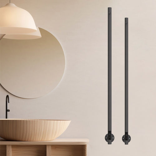 Elektrischer Badheizkörper - Tundra  - HAMMAM DESIGN RADIATOR - 0...500 w / modern / Edelstahl
