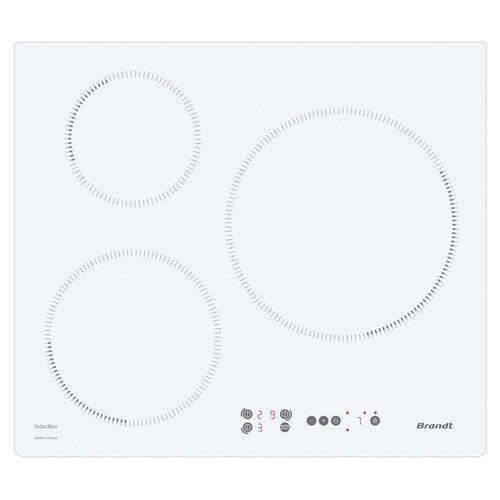 Induktionskochfeld - BTI2638UW  - Brandt - mit 3 Kochfeldern / Einbau / mit Touch-Steuerung