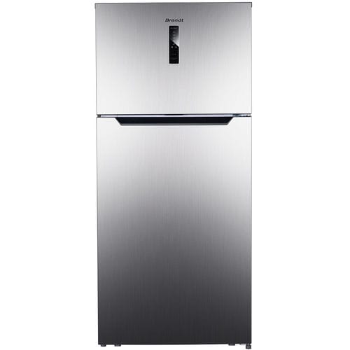 Kühl-Gefrierkombination / mit Doppeltür - BFD8580NX - Brandt - für Privatgebrauch / freistehend / mit Gefrierschrank oben