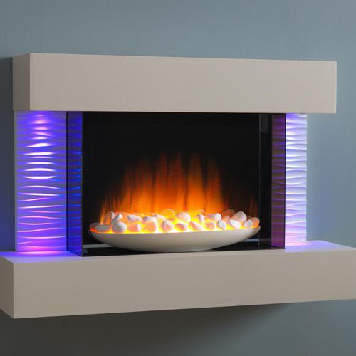Elektrokamin - LUMA 900 - Flamerite Fires - wandmontiert / Einseitig / geschlossene Feuerstelle