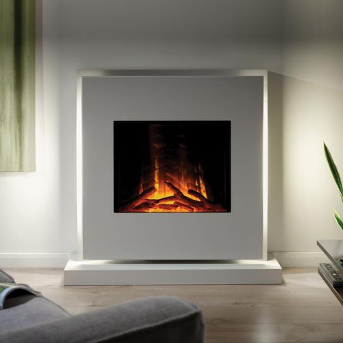 Elektrokamin - ELARA - Flamerite Fires - bodenstehend / Einseitig / geschlossene Feuerstelle