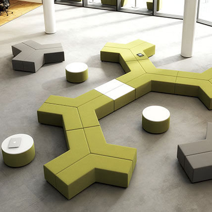 Modulare Polsterbank - VIBE - Office Furniture Group - modern / Polyurethanschaum / Sperrholz