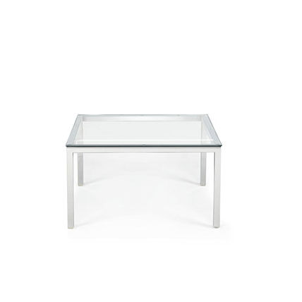Moderner Couchtisch - INFINITY - Office Furniture Group - Glas / Gestell aus Metall / quadratisch