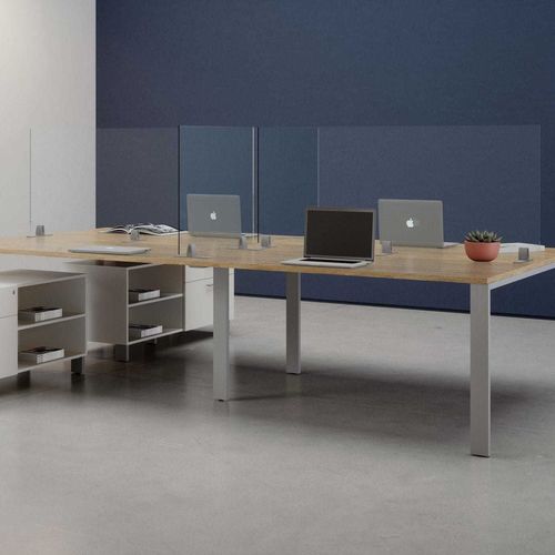 Tisch-Bürotrennwand - MYGUARD - Office Furniture Group - Acryl / transparent