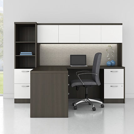 Schreibtisch für Open Space - MODERN ENHANCED - Office Furniture Group - modern / Holz / für Eckeinbau