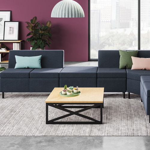 Moderner Couchtisch - VILLA™ - KIMBALL Office - Holz / Metall / Laminat