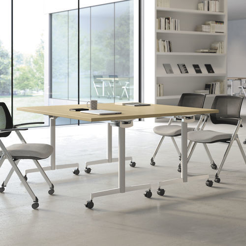 Moderner Besprechungstisch - DOCK® TRAINING - KIMBALL Office - Holz / Gestell aus Metall / rechteckig