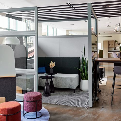 Zerlegbare Trennwand - NARRATE® - KIMBALL Office - festinstalliert / Schiebe / Falt