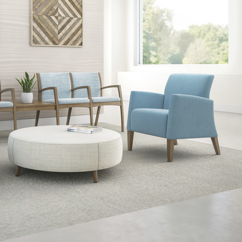 Moderner Besuchersessel - BEO® - KIMBALL Office - Stoff / Polyurethanschaum / Holz