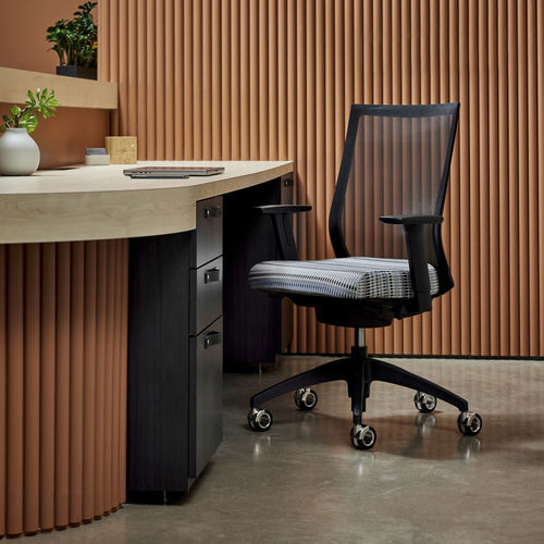 Nylon-Arbeitsstuhl - HELIO™ - KIMBALL Office - ergonomisch / regelbar / schwarz