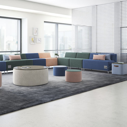 Modulare Polsterbank - JOELLE™ - KIMBALL Office - modern / Stoff / Leder