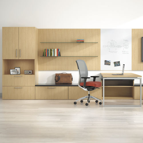 Schreibtisch mit integrierten Stauraum / für Gewerbegebrauch - PRIORITY™ - KIMBALL Office