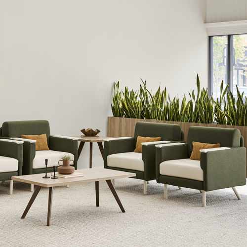 Moderner Sessel - CONNOLLY® 2.0 - KIMBALL Office - Stoff / Metall / Holz