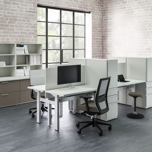 Holz-Schreibtischcontainer - ALLOY® - KIMBALL Office - Metall / mit 1 Schublade / mit 2 Schubladen