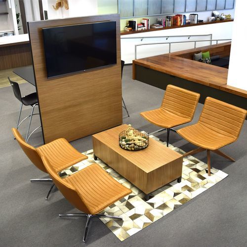 Selbsttragende Bürotrennwand - MIO™ - KIMBALL Office - Holz / beige