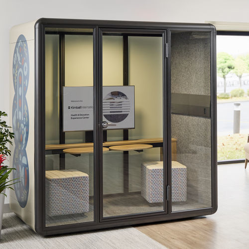 POD-Büro / mit integrierter Beleuchtung - KOLO - KIMBALL Office - Akustik / für 1 Person / für 2 Personen