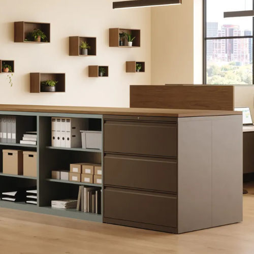 Mobiler Lagerschrank - LUNOR - KIMBALL Office - mit Schubladen / mit Ablage / modular