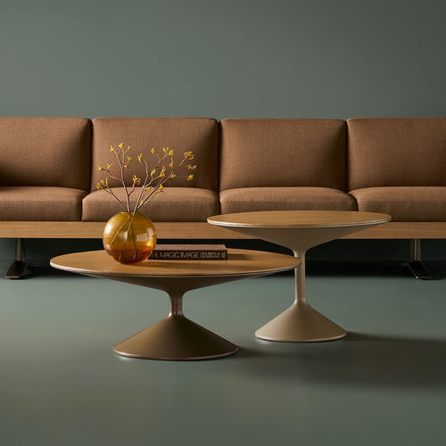 Moderner Couchtisch - LAKEN - DAVIS - Metall / Gestell aus Metall / rund