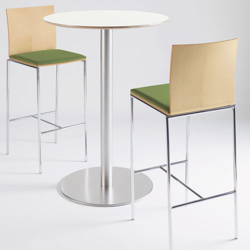 Moderner Stehtisch - VEER - DAVIS - Holz / rund / quadratisch