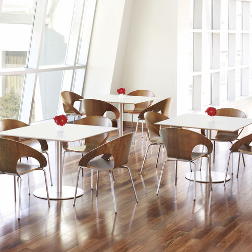 Moderner Bistrotisch - VEER - DAVIS - Holz / quadratisch / für Privatgebrauch