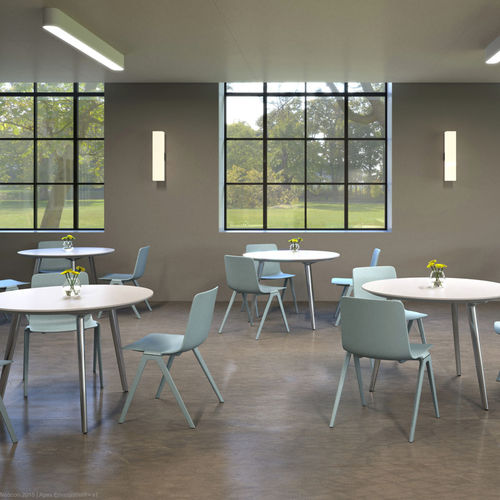 Moderner Stuhl - A-CHAIR - DAVIS - für den Innenraum / Stoff / Kunststoff