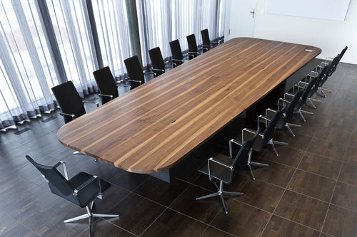 Moderner Besprechungstisch - TIX - DAVIS - Massivholz / rechteckig / für professionellen Einsatz