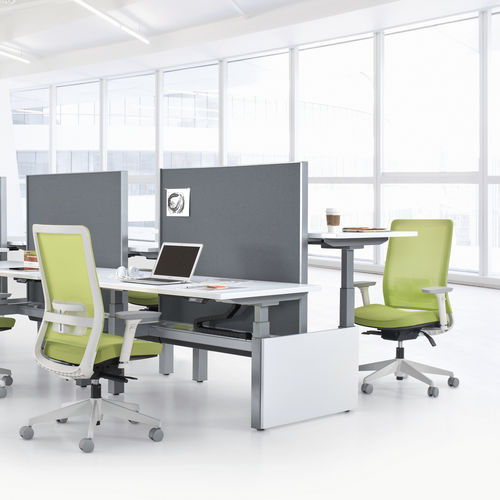 Moderner Bürosessel - FACTOR™ - GLOBAL totaloffice - Netz / Polster / regelbar