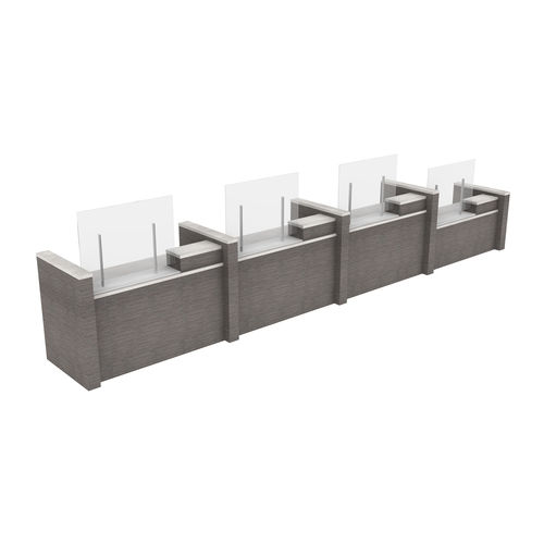 Tisch-Bürotrennwand - WELLNESS - GLOBAL totaloffice - Acryl / Schutz