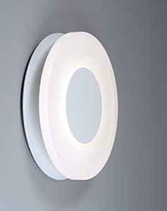 Moderne Wandleuchte - MOONGLOW 290 - Atomis - für Außenbereich / Aluminium / PMMA