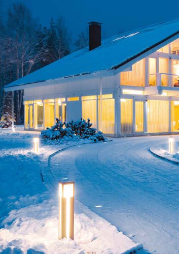 Leuchtpoller für Garten - FRATTO Q - MARTINI Illuminazione - modern / Aluminium / Kunststoff