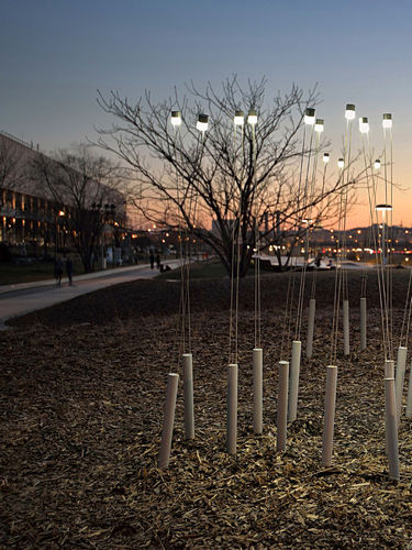 Moderner Leuchtpoller - LUCYLLE - MARTINI Illuminazione - Aluminium / LED / IP65
