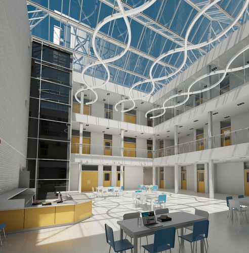 Hängeleuchte - SQUIGGLE - Beta-Calco - LED / Aluminium / Stahl