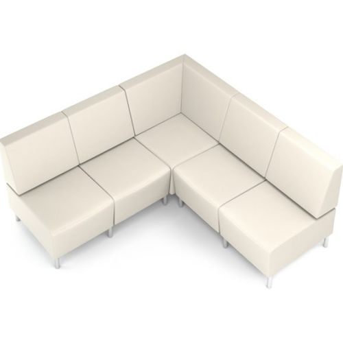Ecksofa - GEE - AGATI - modern / Stoff / weiß