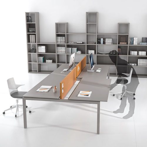 Schreibtisch für Open Space - ITALO - ALEA - modern / Metall / Laminat