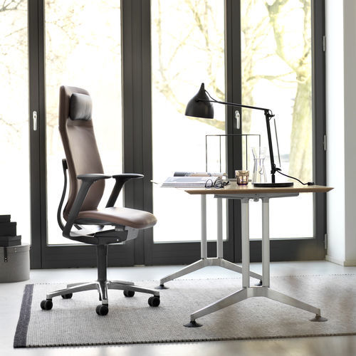 Moderner Bürostuhl - 187 AT  - Wilkhahn - für den Innenraum / Stoff / Leder