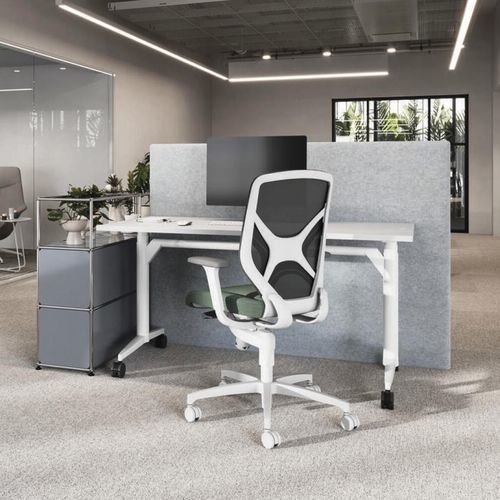 Moderner Bürostuhl - 184 IN - Wilkhahn - für den Innenraum / Netz / Gestell aus Aluminiumguss