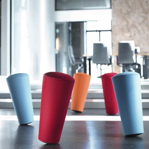 Moderner Barhocker - 202 STAND-UP - Wilkhahn - Stoff / Polypropylen / Gestell aus Stoff