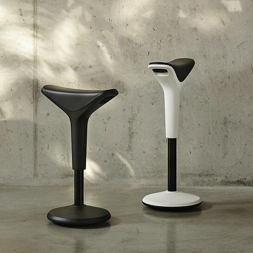 Moderner Hocker - RIDER - Wilkhahn - Polyurethan / Gestell aus Kunststoff / Gestell aus Stahl