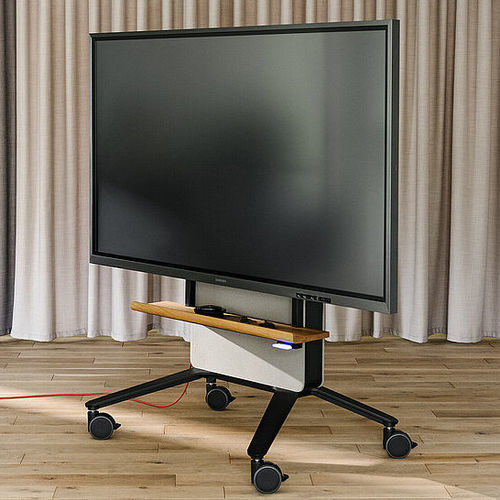 Moderner TV-Ständer - 442/10 CONFAIR NEXT DISPLAY-RACK - Wilkhahn - schwenkbar / höhenverstellbar / mit verdeckter Verkabelung
