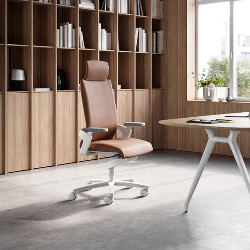 Moderner Bürostuhl - ON Casual - Wilkhahn - für den Innenraum / Leder / Stoff