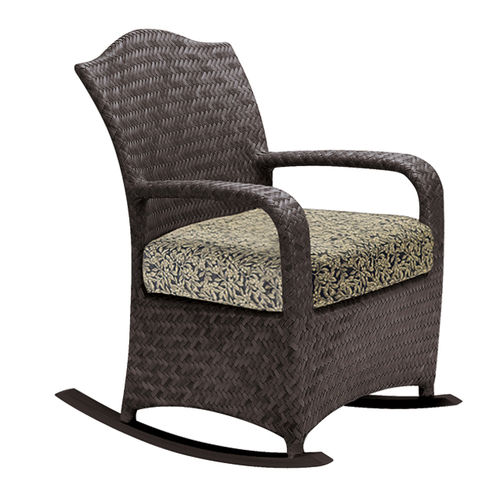 Moderner Sessel - HAVANA - BROWN JORDAN - Stoff / geflochtenes Harz / mit abnehmbarem Kissen